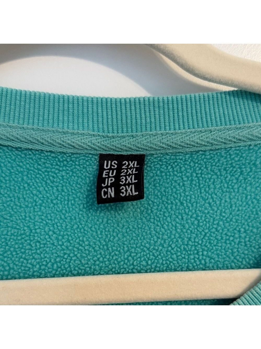 MAGCOMSEN Fleece Lined Sweatshirt Women's XXL Mint Green Crewneck Pullover - Picture 9 of 10